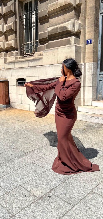 robe de soirée chocolat 
