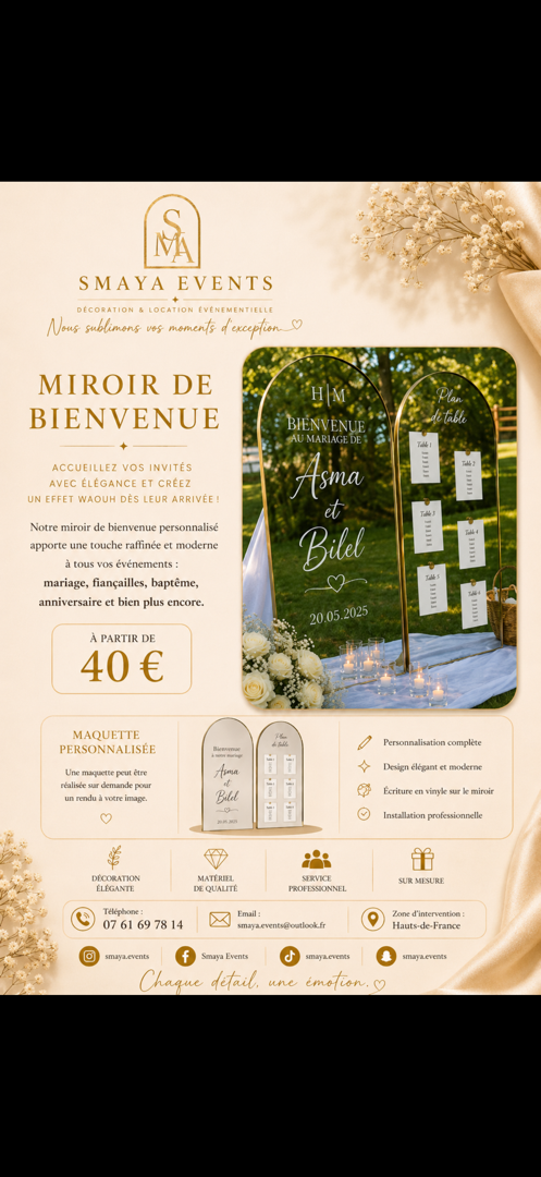 Miroir de bienvenue 