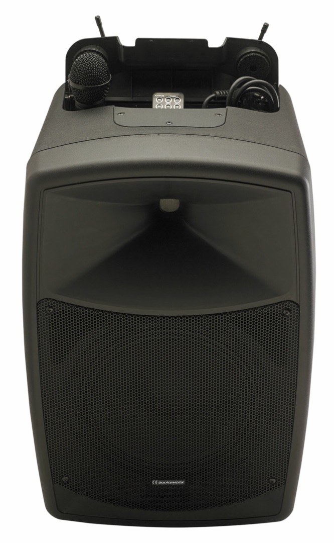 Audiophony CR12A-COMBO – Enceinte portable sur batterie + 2 micros HF