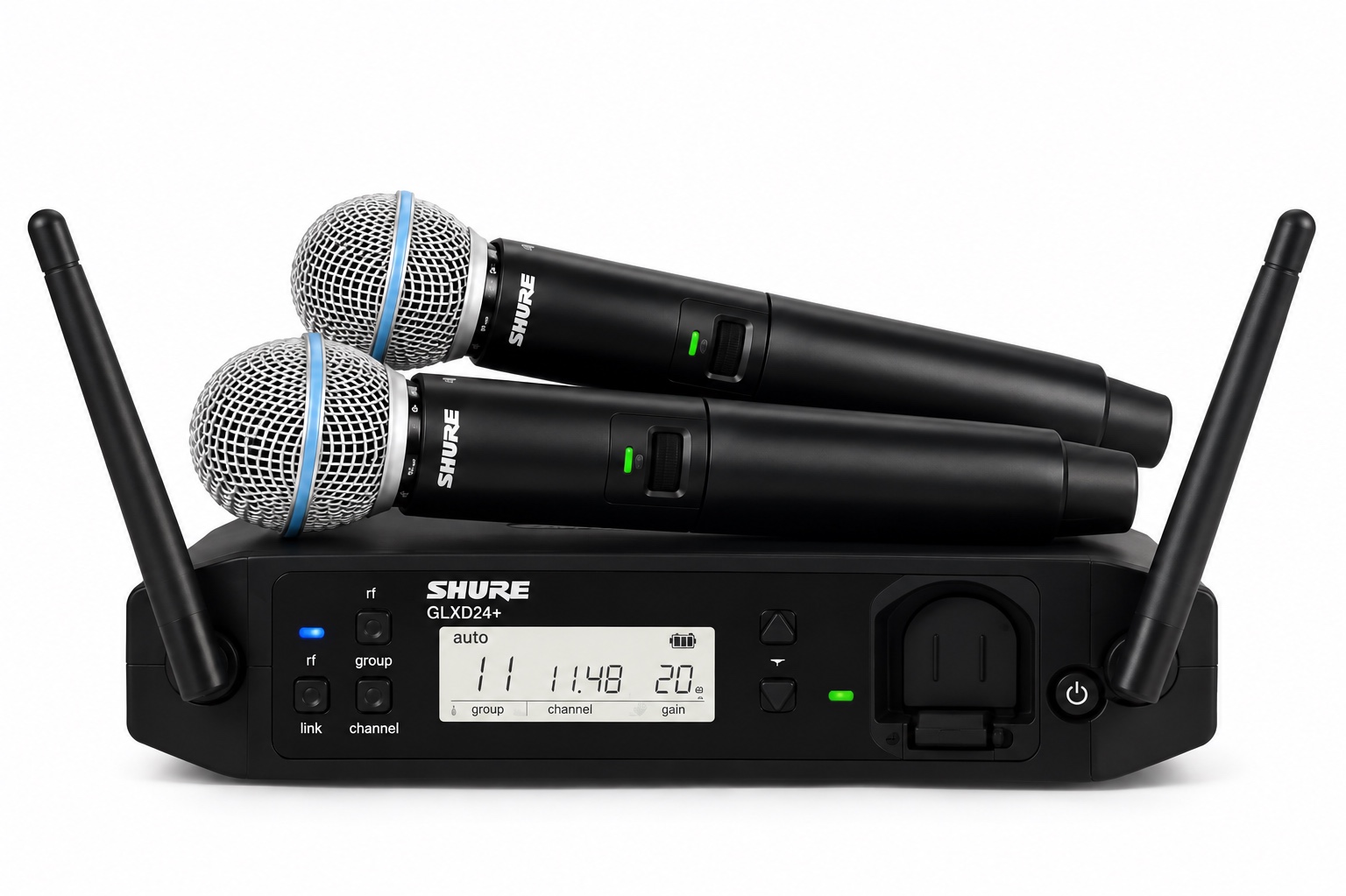 double Micro HF Shure GLXD4