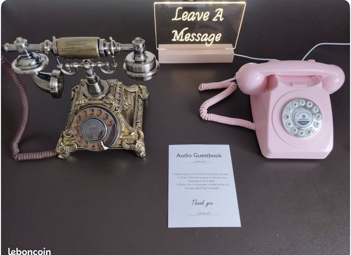 téléphone livre d’or audio