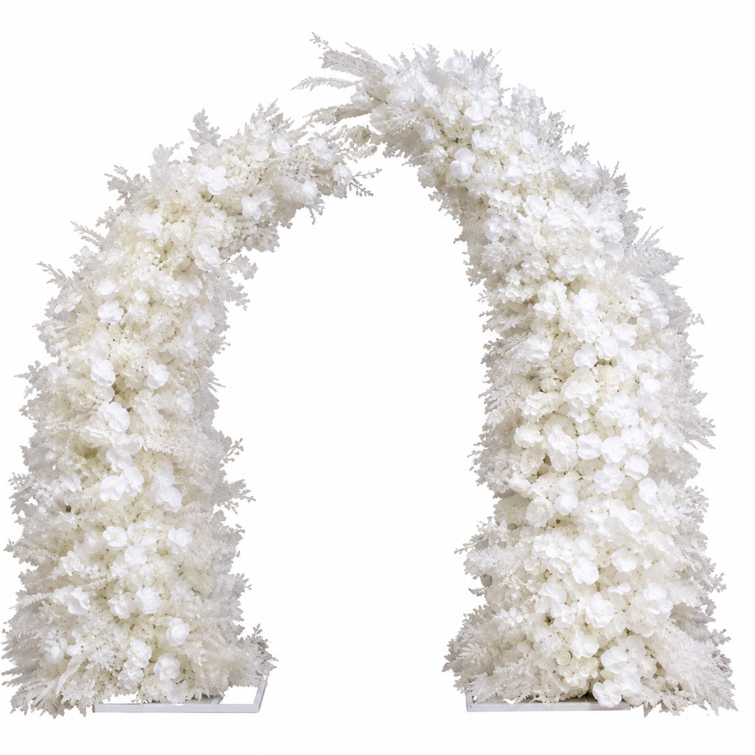 Arche florale blanche
