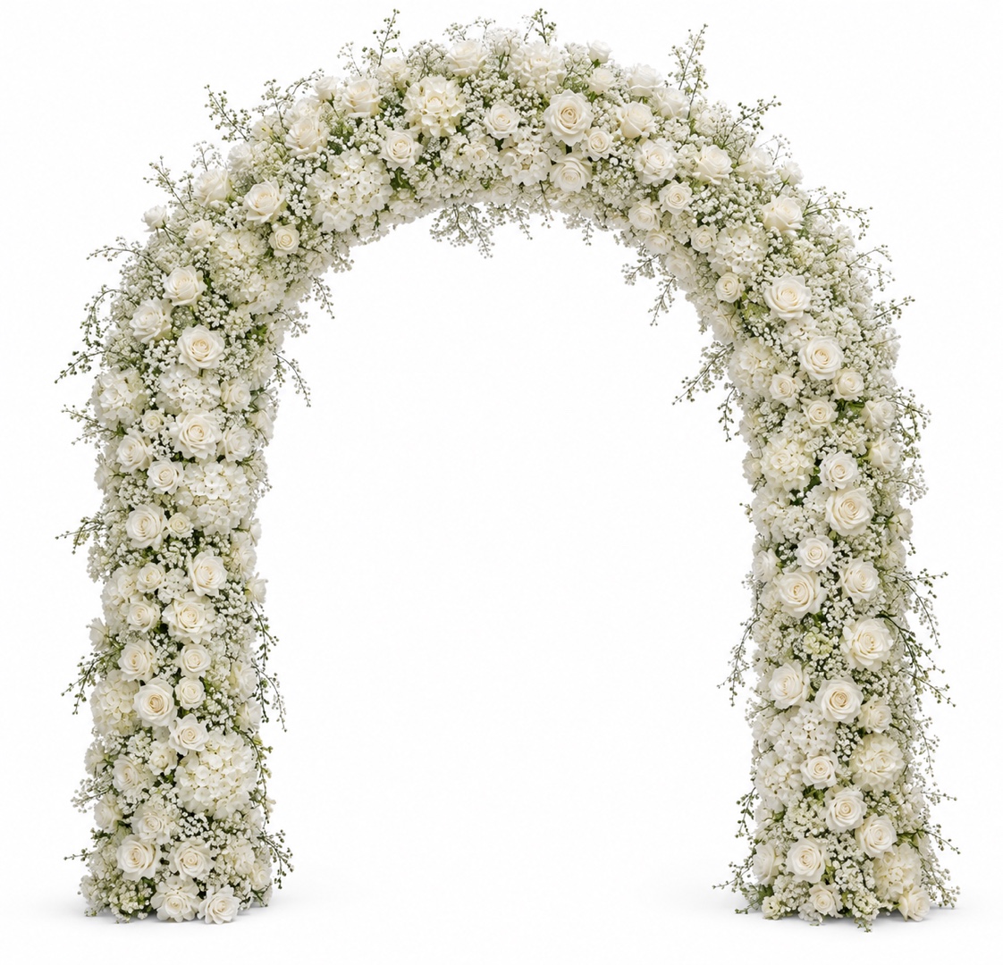 Arche florale arrondie